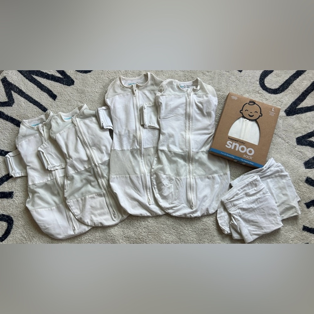 White Baby Swaddle Set